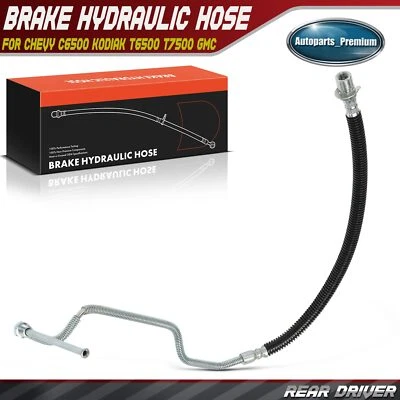 Rear Left Side Brake Hydraulic Hose for Chevy C6500 Kodiak T6500 T7500 GMC T7500 - Image 1 of 4