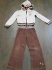Girls 2-Piece Pre-owned Copper Key Pink/Brown Hoodie Jogging Suit Size 6X