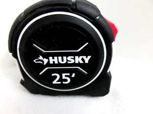 Husky 25FT Tape Measure Compact Lightweight Slide Lock Steel Blade Tool - Picture 1 of 4