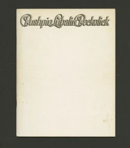 c. 1982 Seymour Chwast PUSHPIN LUBALIN PECKOLICK Grafikdesign Promo 48-Seiten Buch - Bild 1 von 8