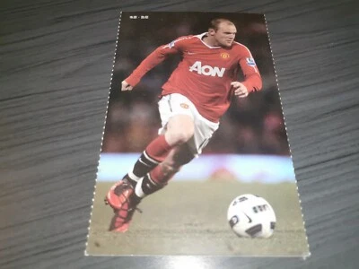 Tarjeta autógrafa Wayne Rooney sin firmar del Manchester United versión Asia Foto 1 de 2