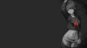 Anime monochrome selective coloring girls simple Playmat Gaming Mat Desk - Picture 1 of 1