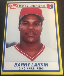 1991 Post - #18 - Barry Larkin - Cincinnati Reds - HOF - Picture 1 of 2