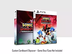 Sonic x Shadows Generations Custom Slip Cover Sleeve Case or Steelbook Protector - Picture 1 of 3
