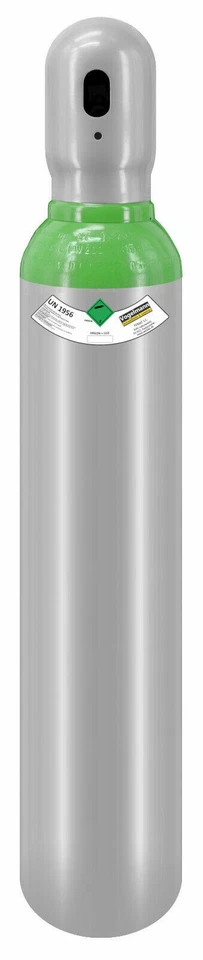 Gasflasche 8 Liter ARGON (82%) + CO2 (18%) Schutzgas Schweißgas MIG fabrikneu - Bild 1 von 4