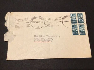 South Africa Johannesburg city treasurer postal cover Ref 59713 - Picture 1 of 2