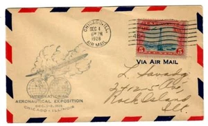 #9n C-11 Cover Cachet, Chicago, Ill. Dec.4 1928 Int. Aeronautical Exposition - Picture 1 of 2