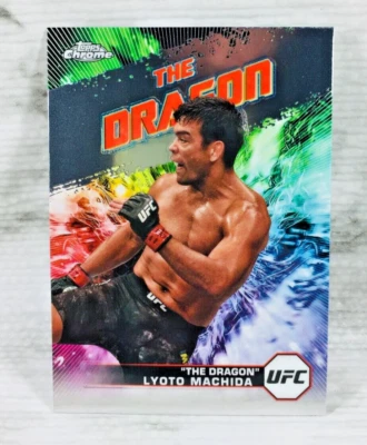 2024 TOPPS CHROME UFC #AKA-3 LYOTO MACHIDA AKA INSERT CARD "THE DRAGON"! - Image 1 of 2