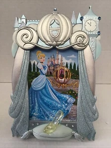 WDW Disney World Cinderella 4”x6” Fotoständer Rahmen 9”x6” - Glasschuh SELTEN NEU - Bild 1 von 6