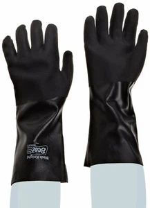 Showa 7712R 10 Guantes Para Hombre Grandes 12" Caballero Negro PVC Resistentes a Químicos CANTIDAD - Imagen 1 de 5