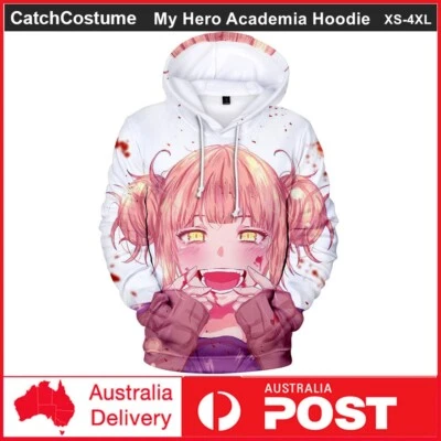 My Hero Academia Himiko Toga Hoodie 3D Printed Pullover Sweatshirt Jacket Coat Foto 1 de 4