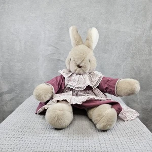 Vintage1986 Country Cottage Bunny Rabbit Chadwick-Miller Plush Stuffed Toy Korea - Picture 1 of 10