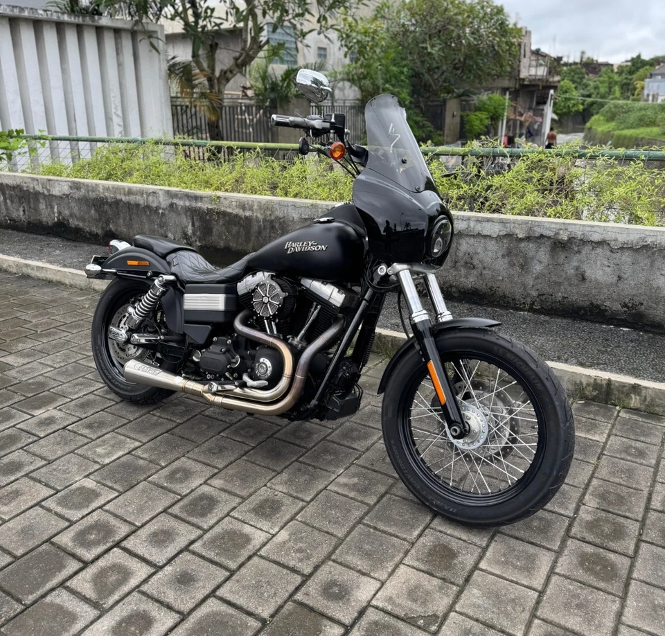 Tubo de escape 2 en 12006-11 Fit Harley-Davidson Dyna Street Bob FXDB Foto 1 de 4