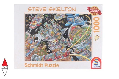 PUZZLE GRAFICA SCHMIDT FUMETTI SPACE COLONY STEVE SKELTON 1000 PZ - Immagine 1 di 3
