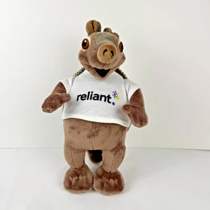 Reliant Energy Hugo Armadillo Mascot 14" VTG  Plush 2025 JAAG Tshirt - Picture 1 of 12