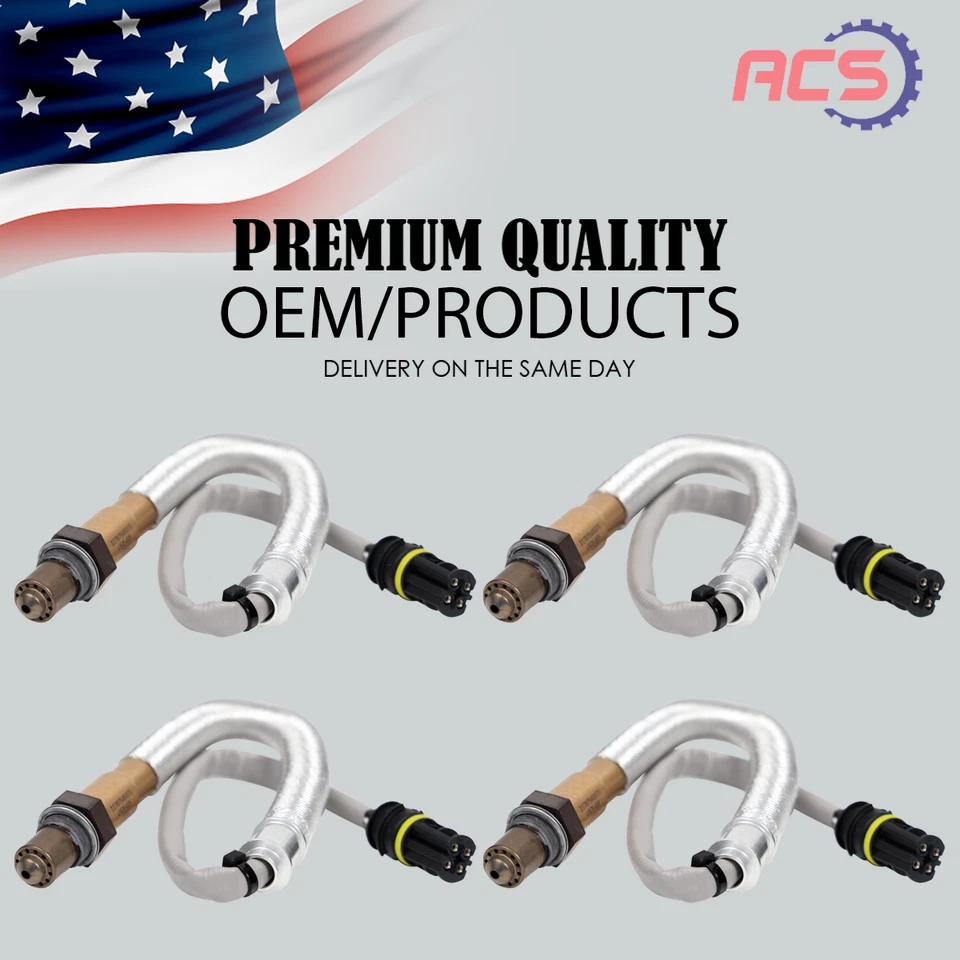 Sensor de oxígeno O2 ascendente+descendente 4X para Mercedes-Benz E320 E500 SL500 SL55 E55 AMG Foto 1 de 4