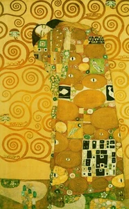 Gustav Klimt: Fulfillment 22x30 Archival Quality Fine Art Print - Picture 1 of 1
