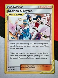 Sabrina & Brycen SM246 NM schwarzer Star Abschlussball Tag Team Pokémon PACK FRISCH - Bild 1 von 2