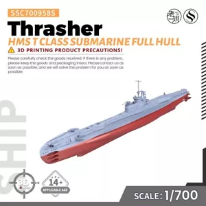 SSMODEL 1/700 kit modellino militare HMS classe T trafilatore sottomarino CAFO COMPLETO - Foto 1 di 5