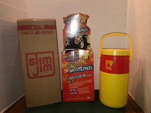 RARE NOS Slim Jim/MTV TRL Yellow Coleman Jug With Store Display and Box-VHTF - Picture 1 of 16