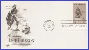 USA4 #1359 U/A ARTCRAFT FDC   Leif Erikson - Picture 1 of 1