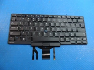 Dell Latitude 5480 14" Genuine US Keyboard Backlit Black D19TR PK131S11B00 - Afbeelding 1 van 3