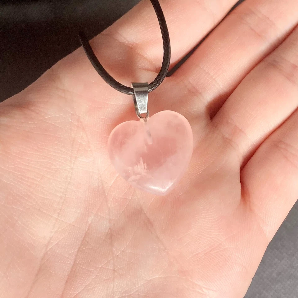 SALE - Rose Quartz Pendant (Heart / Crystal / Donut) - Image 1 of 1