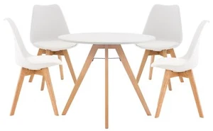 Essgruppe Livik Sitzgruppe Essgarnitur Küchenset 4 Stühle + 1 Tisch 5-teilig - Bild 1 von 7