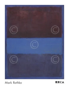 No. 61 (Rust and Blue) Brown Blue, 1953 by Mark Rothko Art Print Poster 36x28 - Picture 1 of 2