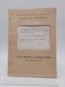 Struttura di spazi Proiettivi-Metrici Università di Napoli 1982 CICLOSTILATO - Picture 1 of 3