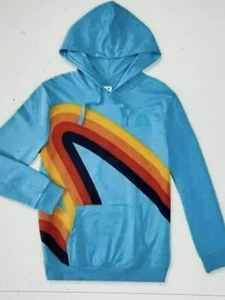 2023 Aldi Gear Light Blue/Rainbow Hooded Sweatshirt Size Small - NEW - Picture 1 of 5
