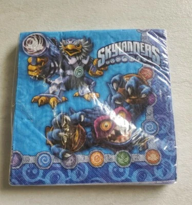 Skylanders 冒险电子游戏儿童生日派对纸午餐餐巾纸 16 件装 — 第 1/4 张图片