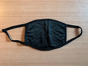 Mascherina in tessuto con elastico per orecchie - NERO - Foto 1 di 1
