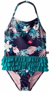 Kids Girls Appaman Swimsuit One Piece Green Birds of Paradise size 8 yrs $50 - Picture 1 of 2