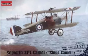 Roden 044 - Sopwith 2f.1 Kamel britischer Doppeldecker Krieg - Maßstab 1/72 Modellbausatz 166 mm - Bild 1 von 11