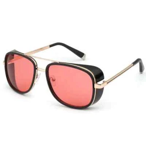 Tony Stark Gafas de sol Hombre Mujer Steampunk Gafas de sol Moda De colección UV400 - Imagen 1 de 32