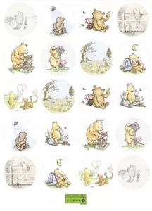 Winnie the Pooh Cupcake Toppers x20, Pre-Cut. Premium Edible Icing - Picture 1 of 7