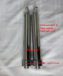 Lowrider Hydraulics 8" chrome cylinders, lock-in screw, elbows, triple seals - Bild 1 von 12