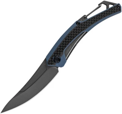 Kershaw Reverb XL Linerlock 3.25" Stainless Blade Blue G10 Folding Knife 1225 - Image 1 of 2
