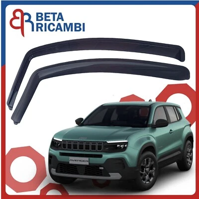 Deflettori Aria Per Jeep Avenger Dal 2023  Antivento Atipioggia Fumè 14236M - Immagine 1 di 4