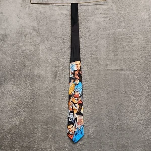 Cravatta Ralph Marlin classica Elvis Presley 1993 cravatta nera con motivo Elvis made USA - Foto 1 di 14