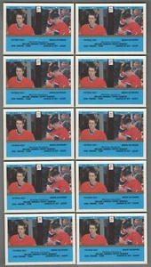 1989-90 pegatina O-Pee-Chee #211 Patrick Roy & B Hayward x 10 (10 pegatinas) ¡como nueva! - Imagen 1 de 2
