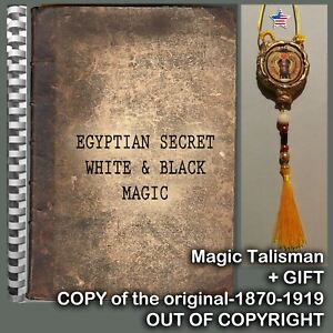 antique book white black magic egyptian secret occult esoteric rare manuscript