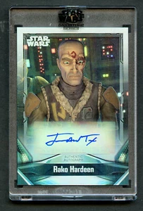 James Arnold Taylor als Rako Hardeen Auto 2021 Topps Star Wars Signature Serie - Bild 1 von 1