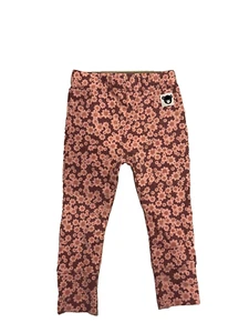 Huxbaby Dusty Plum Flower Bear Leggings Size 18M NWT - Picture 1 of 2