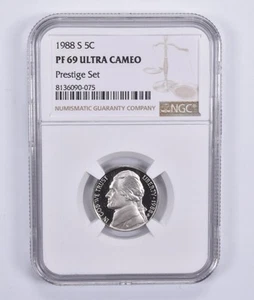 1988-S Jefferson Nickel Prestige Set PF69 UCAM NGC *6785 - Picture 1 of 5