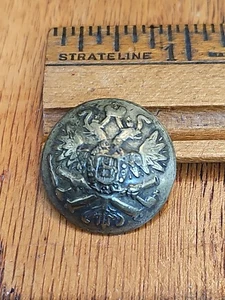 VINTAGE WW1 Uniform Button Imperial Russian Empire Army Button 7/8" 1914-1918 - Picture 1 of 7