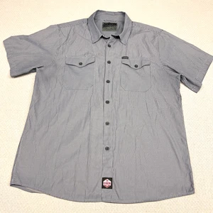 Dixxon Shirt Mens 2XL Short Sleeve Button Down Workwear Casual Classic - Picture 1 of 9