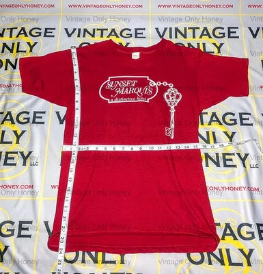 Vintage Rare Sunset Marquis Hotel T恤 — 第 1/2 张图片