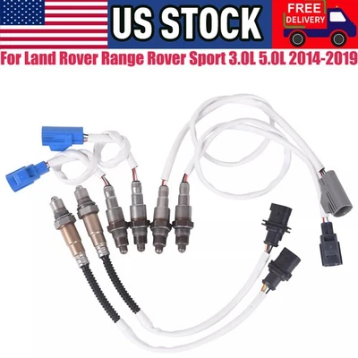 6PCS Oxygen O2 Sensor For 2014-2019 Land Rover Range Rover Rover Sport 3.0L 5.0L Foto 1 de 4